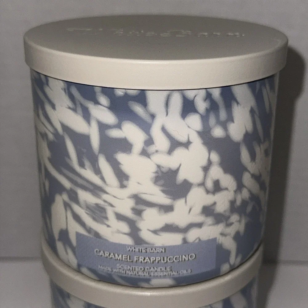 White Barn Caramel Frappuccino 3 Wick Scented Candle Set of 2 Coffee 14.5oz